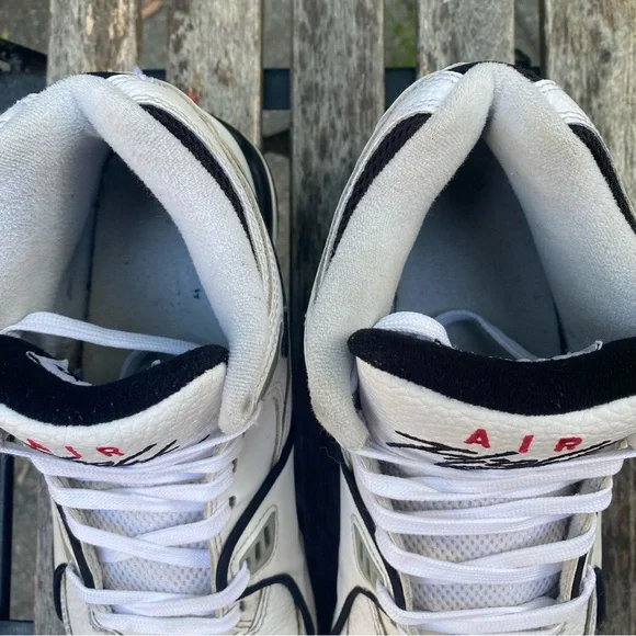 Nike Air Flight 89 'White Black' Sneakers Men's Size 9 Basketball DB5918-100 - Picture 13 of 15